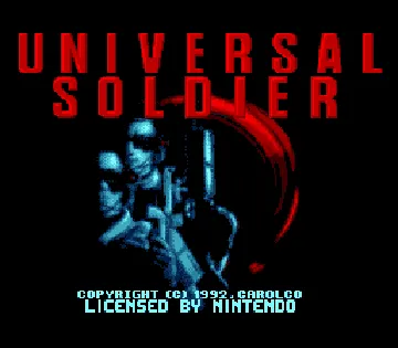 Universal Soldier (USA) (Proto) screen shot title